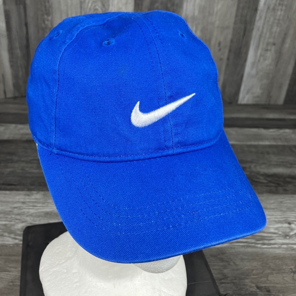 Nike Heritage 86 Child Royal Blue Adjustable Swoosh Logo Baseball Cap 2319-U89